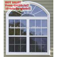 aluminum window with grill design CE approved awning windows arch window design