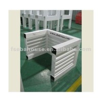 Powder coated aluminum louver window for air-conditioner protection