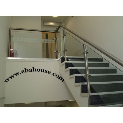 Luxury glass guardrail for stairs frameless glass swimming pool guardrail glass balustrade